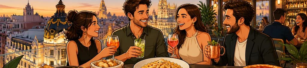 Experiencia gourmet en la novena planta del Pestana CR7 Gran Vía