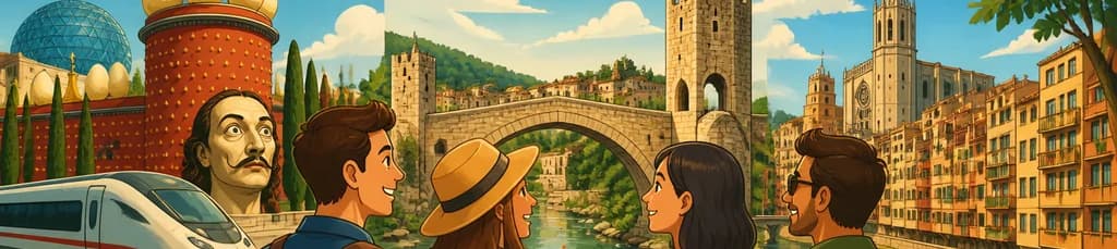 Viaje privado exclusivo desde Barcelona: Museo Dalí, Besalú y Girona