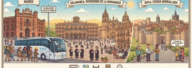 Escapada cultural de día completo: explora Ávila y Salamanca desde Madrid