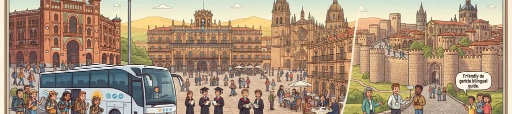 Escapada cultural de día completo: explora Ávila y Salamanca desde Madrid