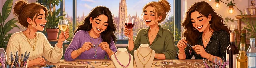 Crea tus propias joyas mientras disfrutas de vino ilimitado en Murcia