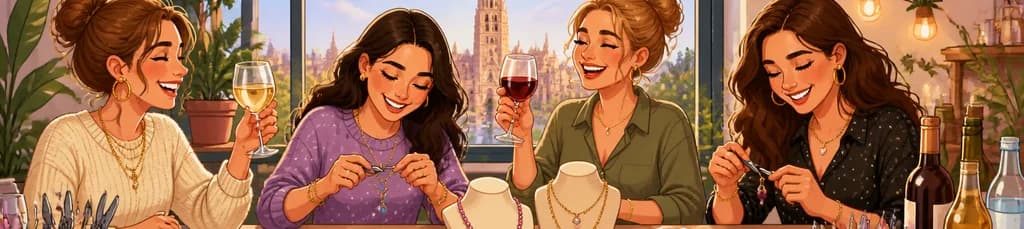 Crea tus propias joyas mientras disfrutas de vino ilimitado en Murcia