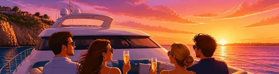 Atardecer en Torrevieja a bordo de un yate de lujo Azimut de 16 metros