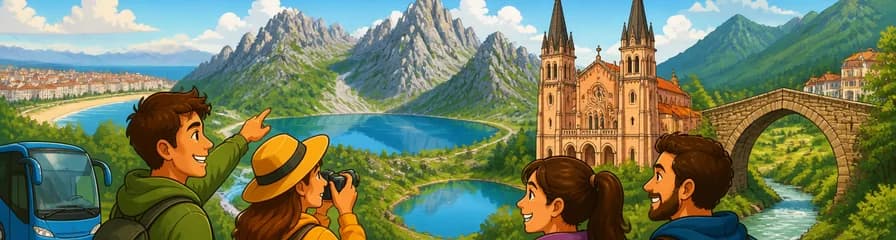 Excursión a los Lagos de Covadonga, Santuario y Cangas de Onís partiendo desde Santander