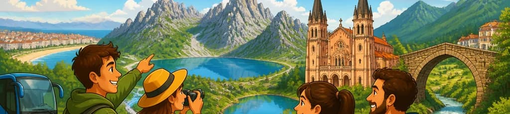 Excursión a los Lagos de Covadonga, Santuario y Cangas de Onís partiendo desde Santander