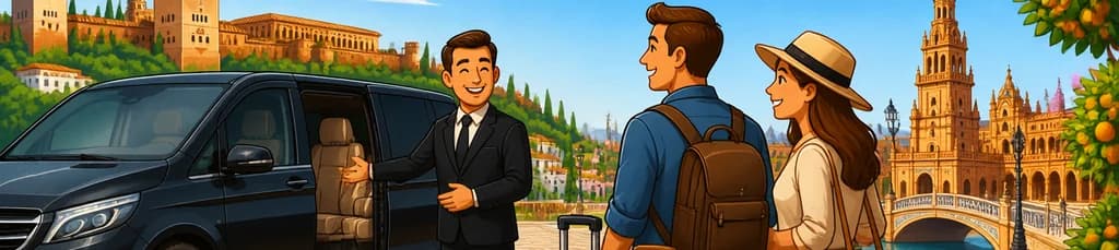 Servicio de Traslado Privado desde Hoteles de Granada hasta Sevilla