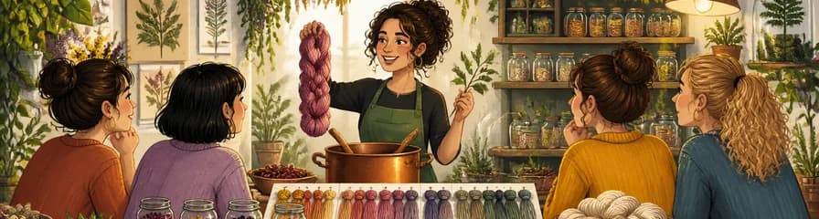 Aprende a teñir con tintes vegetales en este taller