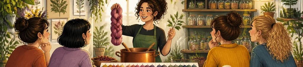 Aprende a teñir con tintes vegetales en este taller