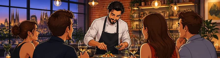 Disfrute de una cena privada con un chef galardonado con estrella Michelin