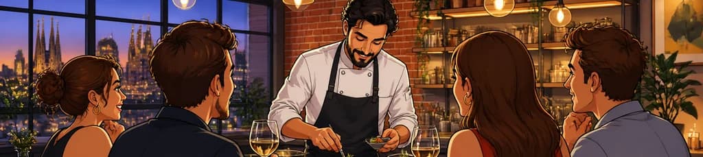 Disfrute de una cena privada con un chef galardonado con estrella Michelin