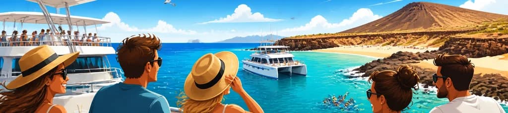 Travesía en minicrucero desde Fuerteventura: de Playa Blanca a las playas de Papagayo