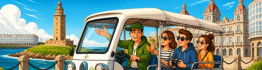 Recorrido exclusivo y privado en tuk tuk por A Coruña