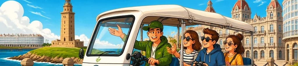 Recorrido exclusivo y privado en tuk tuk por A Coruña