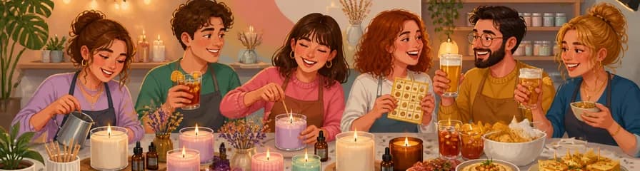 CandleLab: Taller creativo de velas artesanales con refrescos y aperitivos