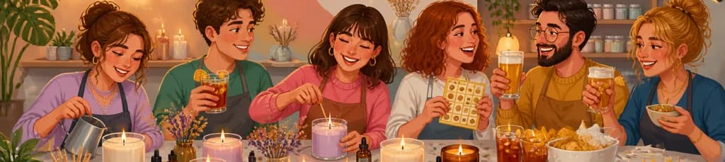 CandleLab: Taller creativo de velas artesanales con refrescos y aperitivos