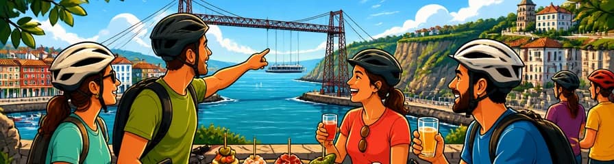 Recorrido ciclista por la costa panorámica de Bilbao en Getxo, con degustación de pintxos y bebidas