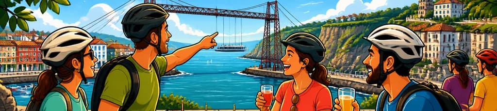 Recorrido ciclista por la costa panorámica de Bilbao en Getxo, con degustación de pintxos y bebidas