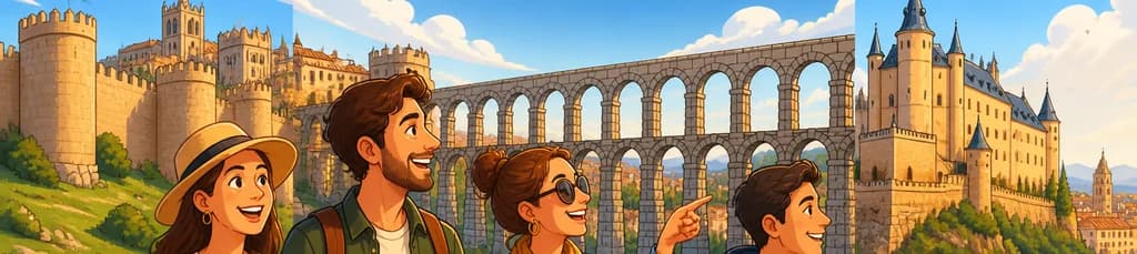 Aventura cultural de un día: Segovia y Ávila desde Madrid, con visita al Alcázar y almuerzo
