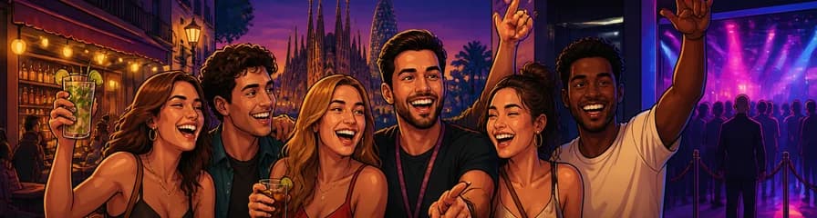 Recorrido por bares y experiencia VIP en discotecas de Barcelona