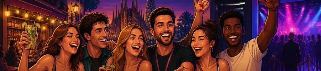 Recorrido por bares y experiencia VIP en discotecas de Barcelona
