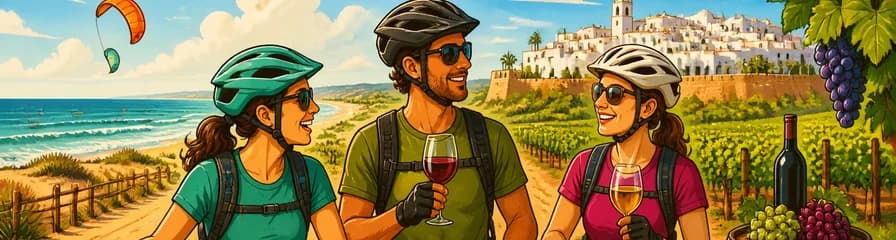 Recorrido ciclista de montaña y enológico: de Zahora a Conil de la Frontera