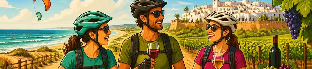 Recorrido ciclista de montaña y enológico: de Zahora a Conil de la Frontera