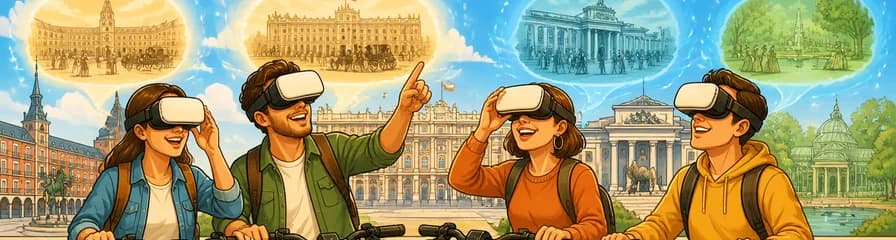 Recorrido en bicicleta eléctrica con realidad virtual por Madrid