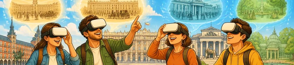 Recorrido en bicicleta eléctrica con realidad virtual por Madrid