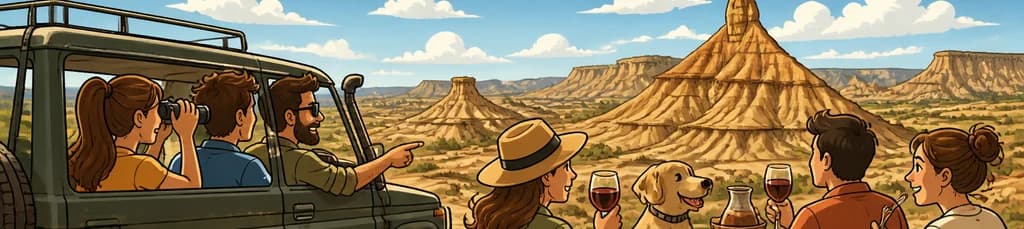 Exploración en 4x4 por Tudela, el Gran Desierto Europeo, con Almuerzo Local Genuino