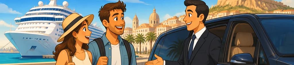 Servicio de traslado privado: del puerto de cruceros de Alicante a los alojamientos en la ciudad