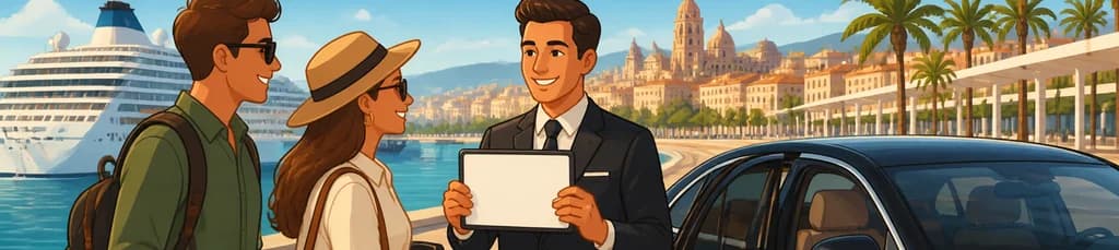 Servicio de traslado privado: del puerto de cruceros a los hoteles de Málaga