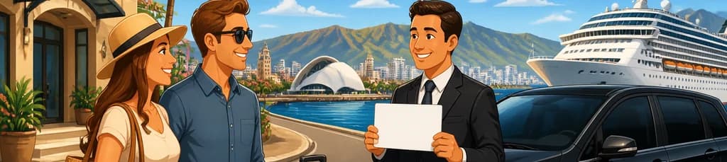 Servicio de traslado privado: de su hotel en Tenerife al puerto de cruceros de Santa Cruz de Tenerife
