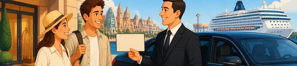 Servicio de traslado privado: de hoteles de Valencia al puerto de cruceros de Valencia
