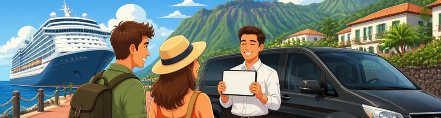 Servicio de traslado privado: del puerto de cruceros de La Palma a cualquier hotel de la isla
