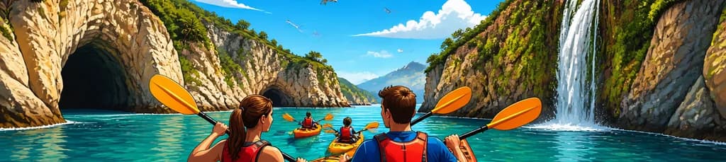 Recorrido en Kayak por los Acantilados de Nerja y Maro, incluyendo la Cascada de Maro