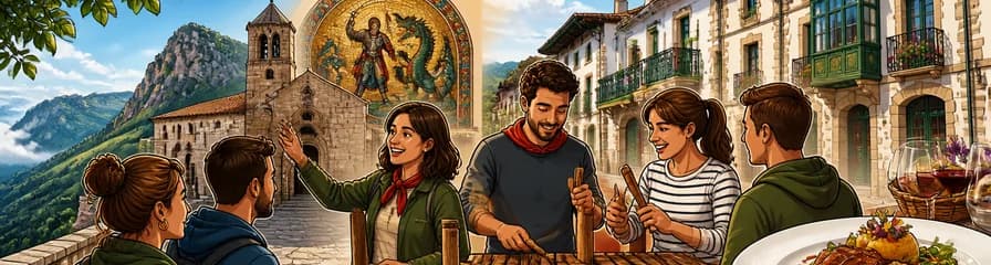 Experiencia en el Santuario de San Miguel, Clase de Txalaparta y Comida Gourmet