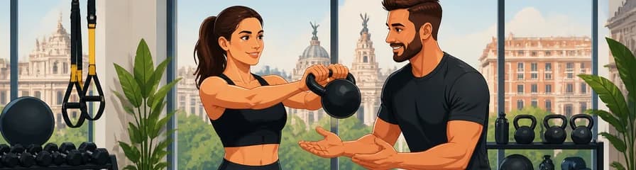 Sesión de entrenamiento funcional personalizado en Madrid con un experto