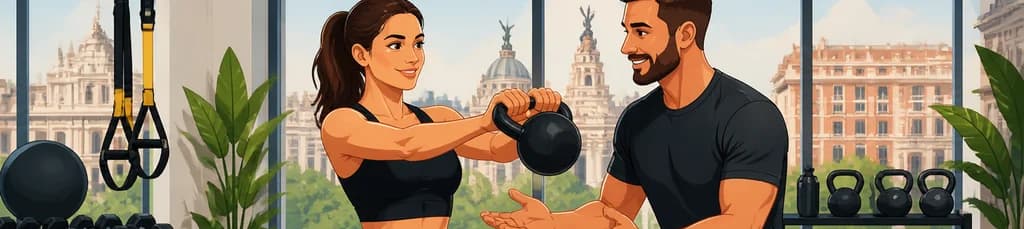 Sesión de entrenamiento funcional personalizado en Madrid con un experto