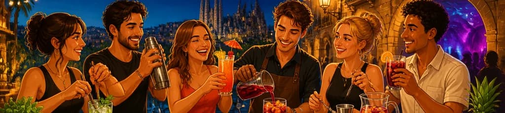 Taller de coctelería y velada VIP en Barcelona