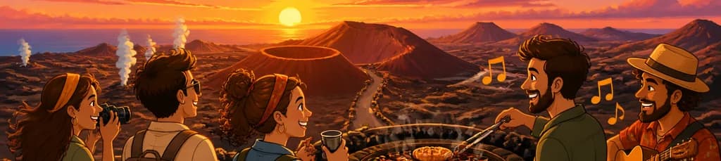 Aventura volcánica de medio día en Lanzarote con barbacoa