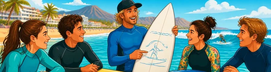 Lecciones de Surf para Grupos Reducidos en Playa de las Américas