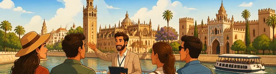 Recorrido privado por el centro histórico de Sevilla con entradas para un crucero turístico