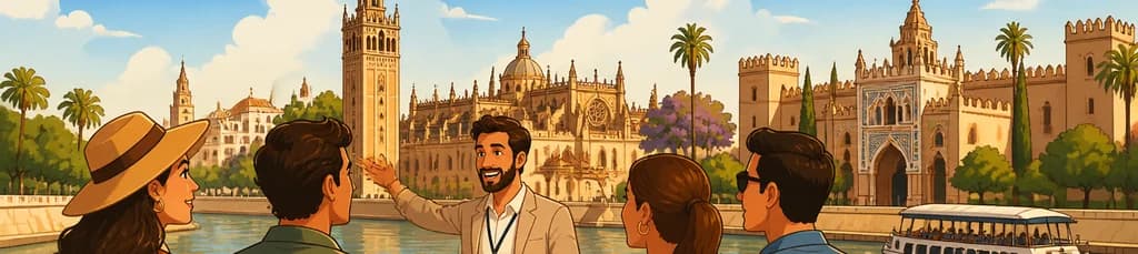 Recorrido privado por el centro histórico de Sevilla con entradas para un crucero turístico