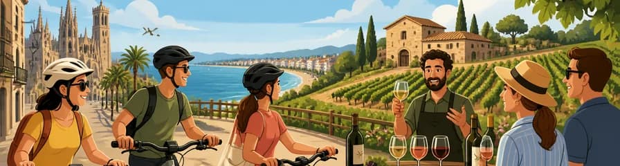 Descubre Alella D.O. en eBike: Recorrido vinícola con cata desde Barcelona