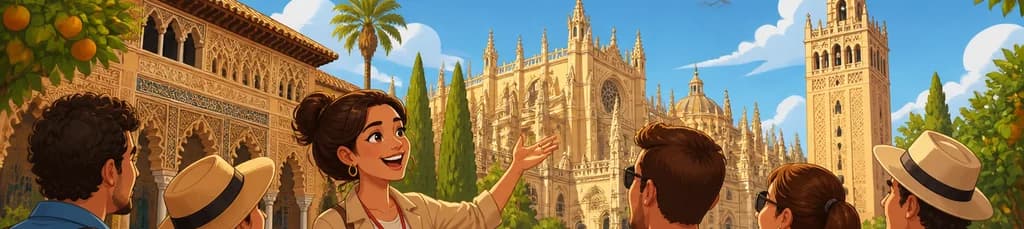Visita guiada con entrada al Alcázar, la Catedral y la Giralda de Sevilla