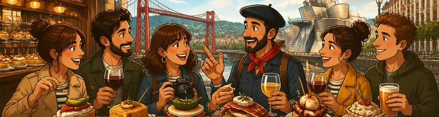 Experiencia gastronómica de pintxos y tapas en Bilbao con un guía experto local