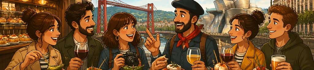 Experiencia gastronómica de pintxos y tapas en Bilbao con un guía experto local