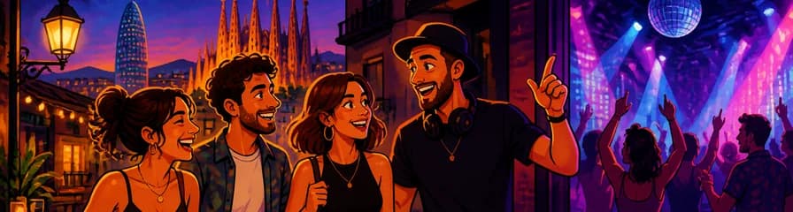 Exploración de la vida nocturna de Barcelona con DJ local y acceso a pista de baile