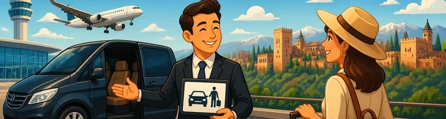 Servicio de traslado privado para llegadas al aeropuerto de Granada