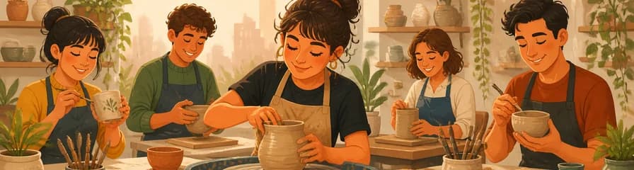 Participa en sesiones semanales de cerámica: una experiencia creativa